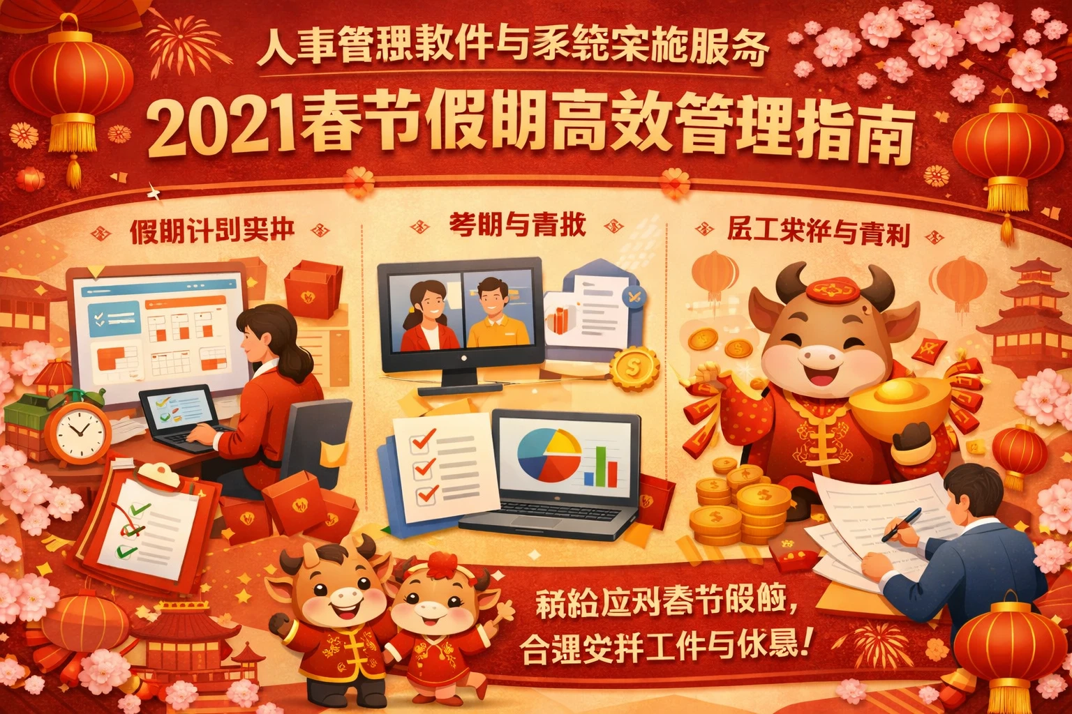 人事管理软件与系统实施服务：2021春节假期高效管理指南