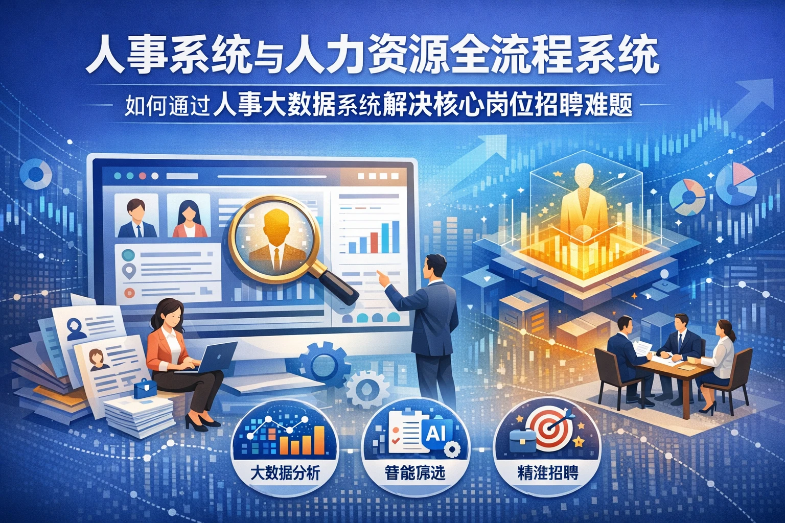 人事系统与人力资源全流程系统如何通过人事大数据系统解决核心岗位招聘难题