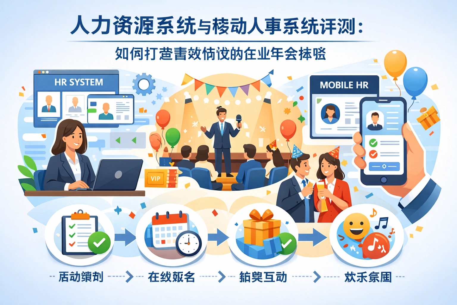人力资源系统与移动人事系统评测：如何打造高效愉悦的企业年会体验