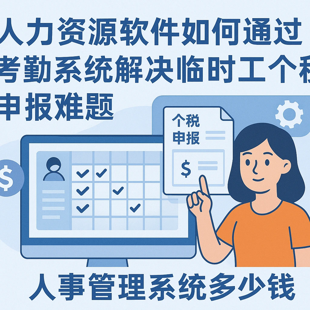 人力资源软件如何通过考勤系统解决临时工个税申报难题——人事管理系统多少钱
