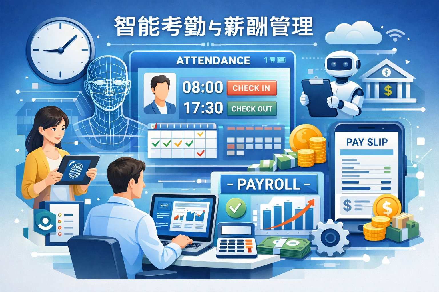 智能考勤与薪酬管理