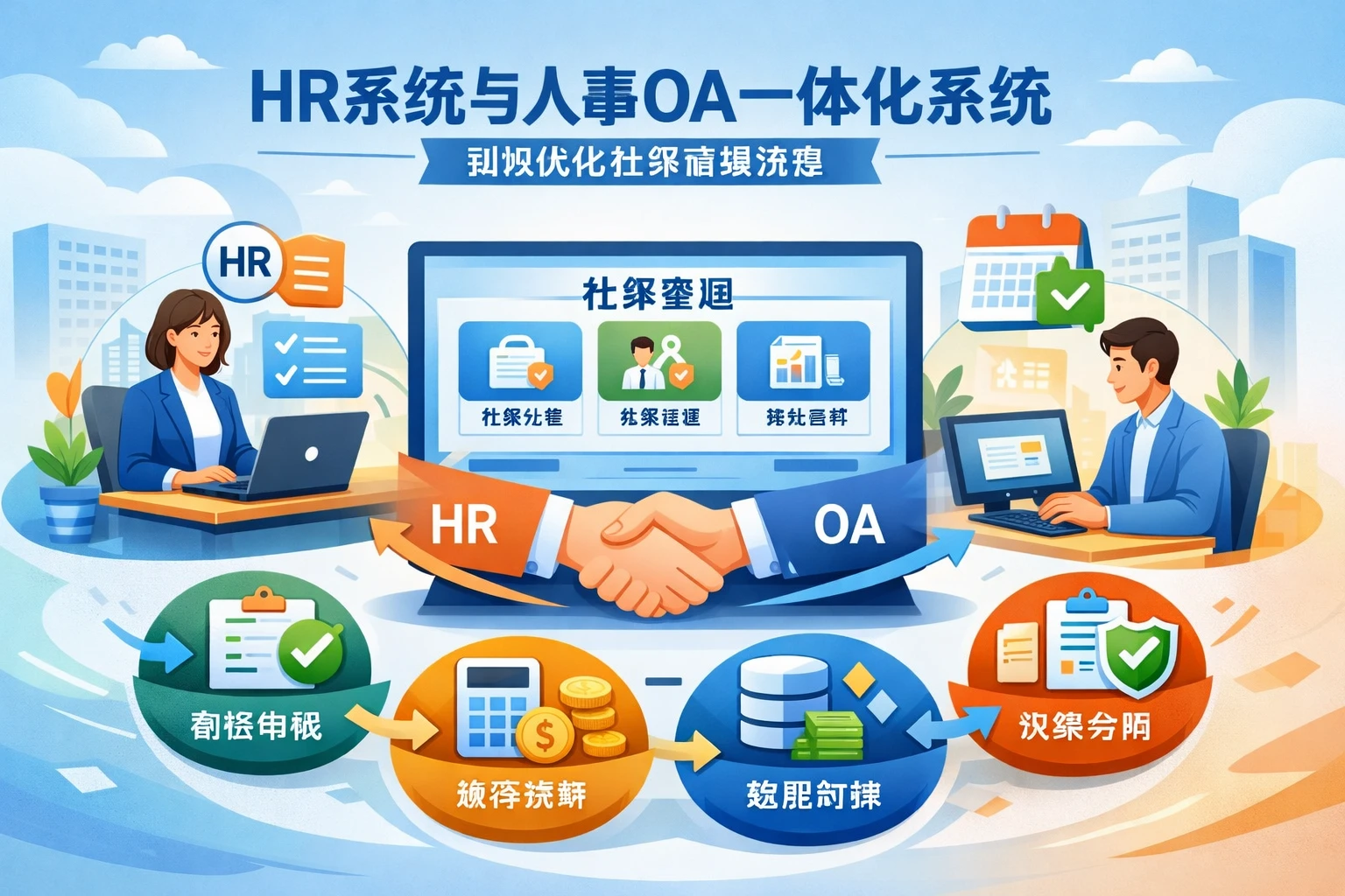 HR系统与人事OA一体化系统如何优化社保管理流程