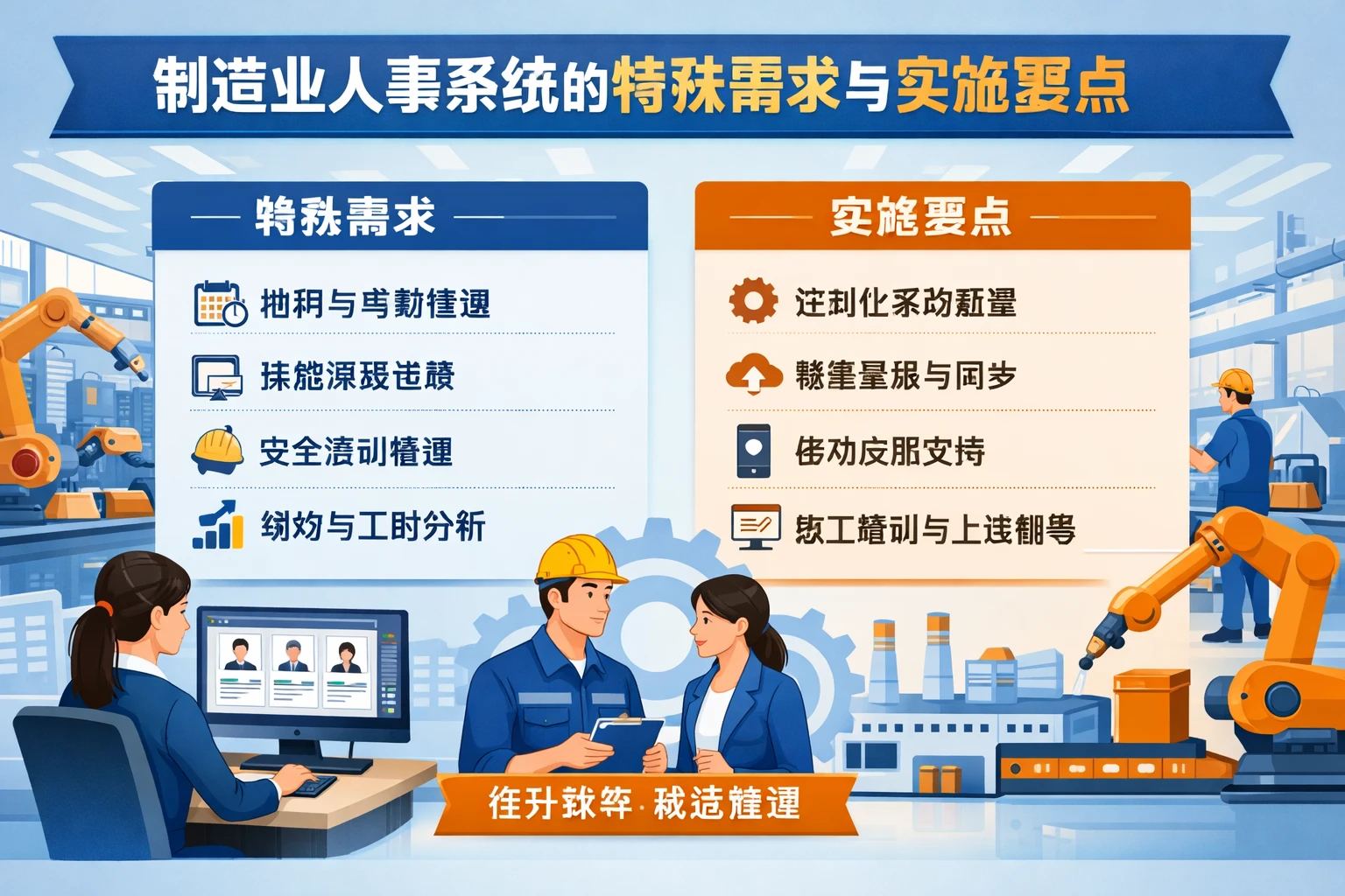 制造业人事系统的特殊需求与实施要点