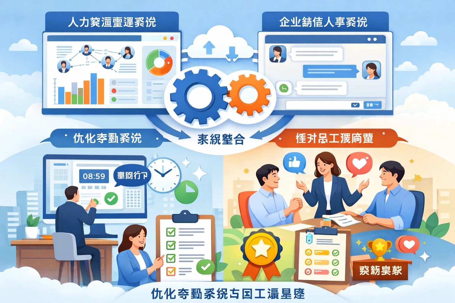 人力资源管理系统与企业微信人事系统的整合：优化考勤系统与员工满意度