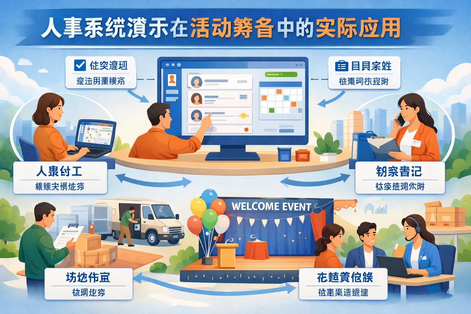 人事系统演示在活动筹备中的实际应用