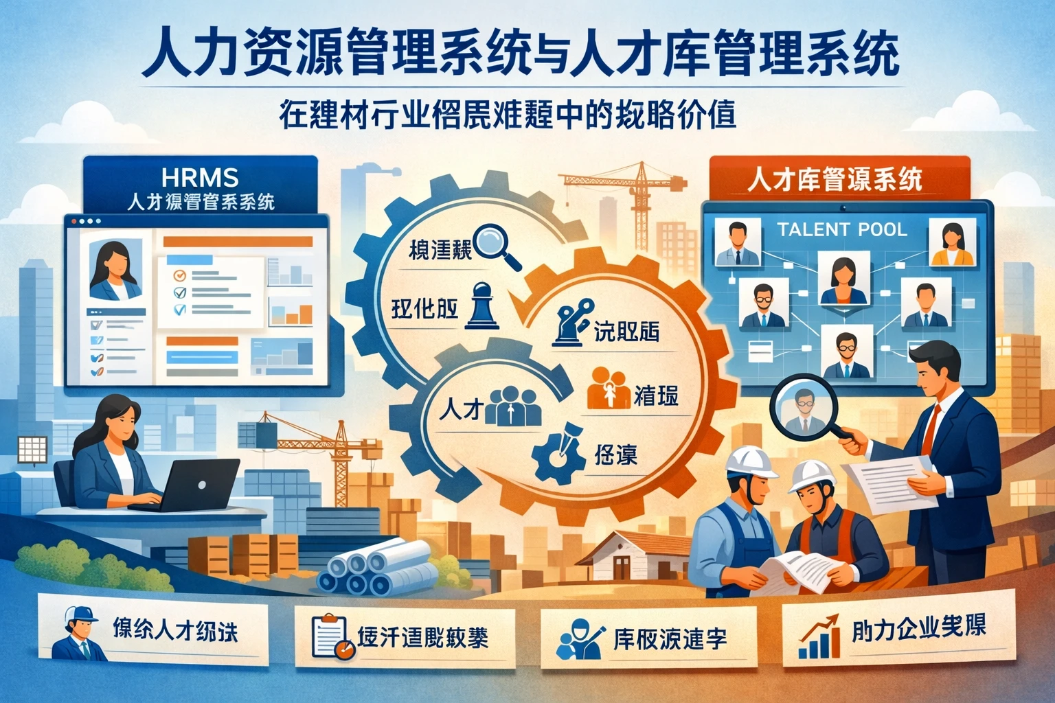 人力资源管理系统与人才库管理系统在建材行业招聘难题中的战略价值