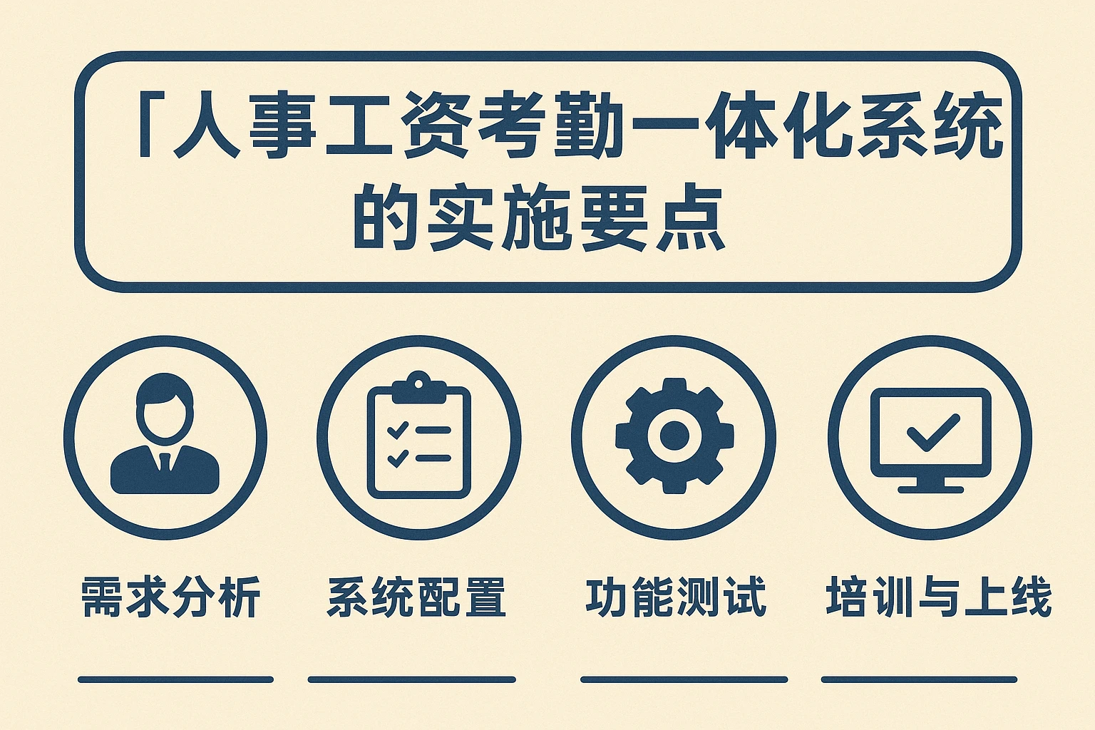 人事工资考勤一体化系统的实施要点