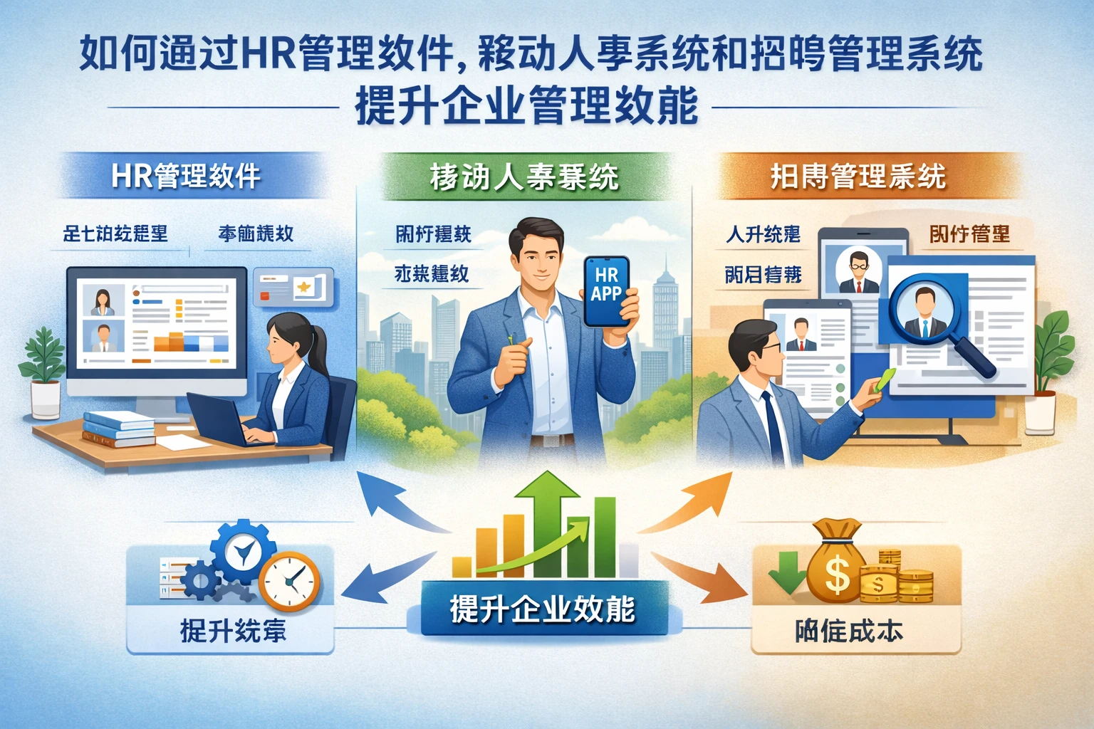 如何通过HR管理软件、移动人事系统和招聘管理系统提升企业管理效能