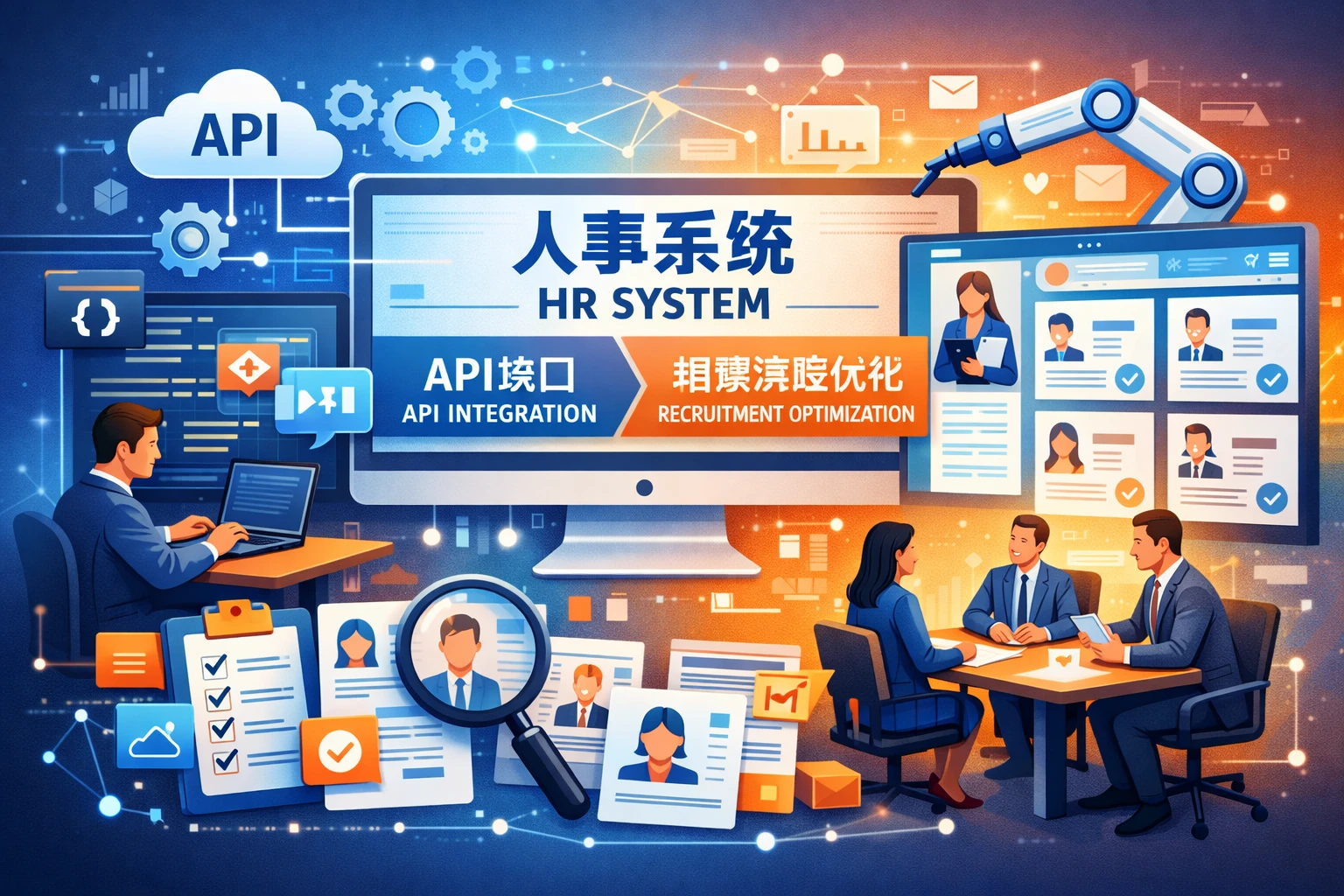 人事系统在人力资源数字化转型中的关键作用：API接口与招聘流程优化