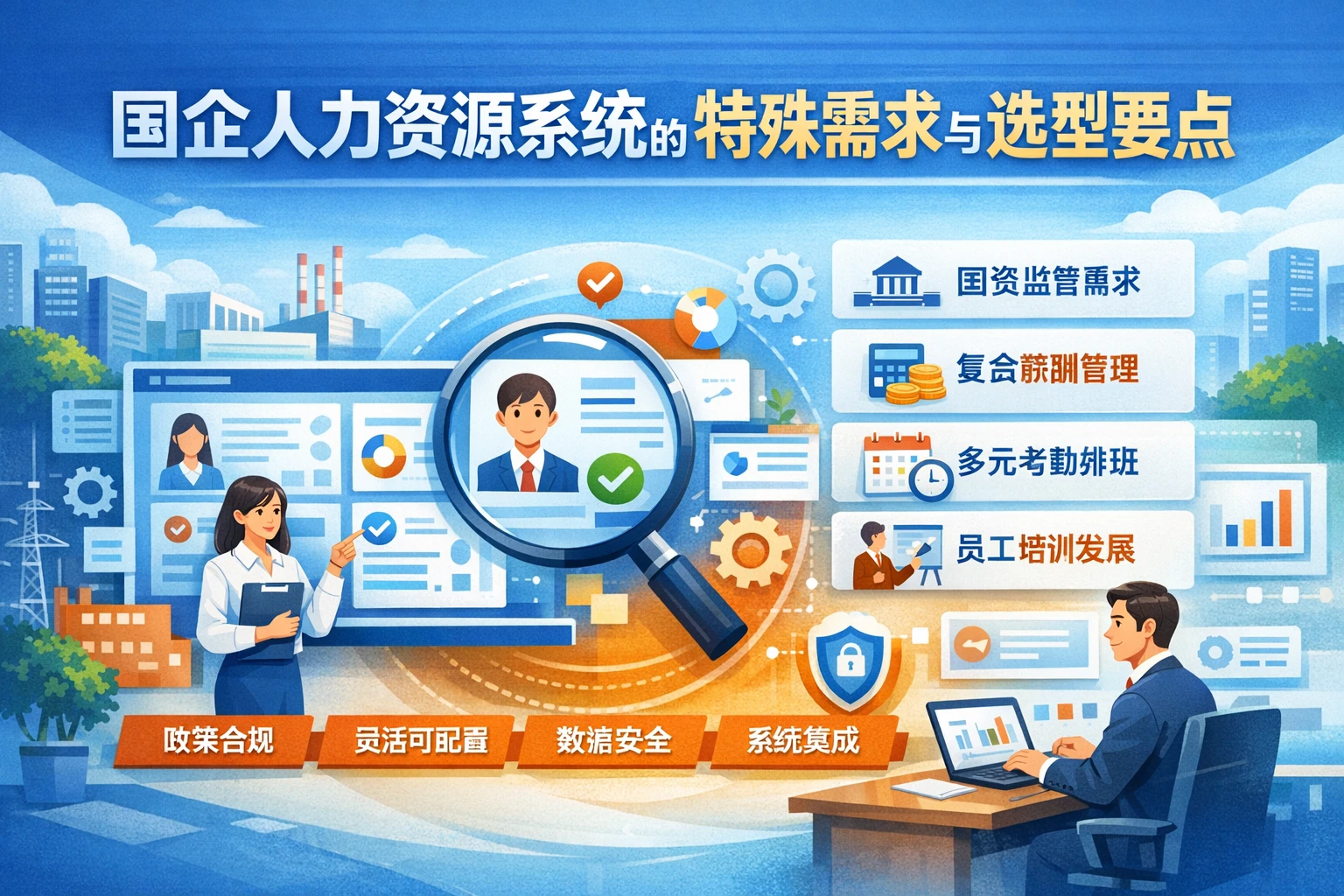 国企人力资源系统的特殊需求与选型要点