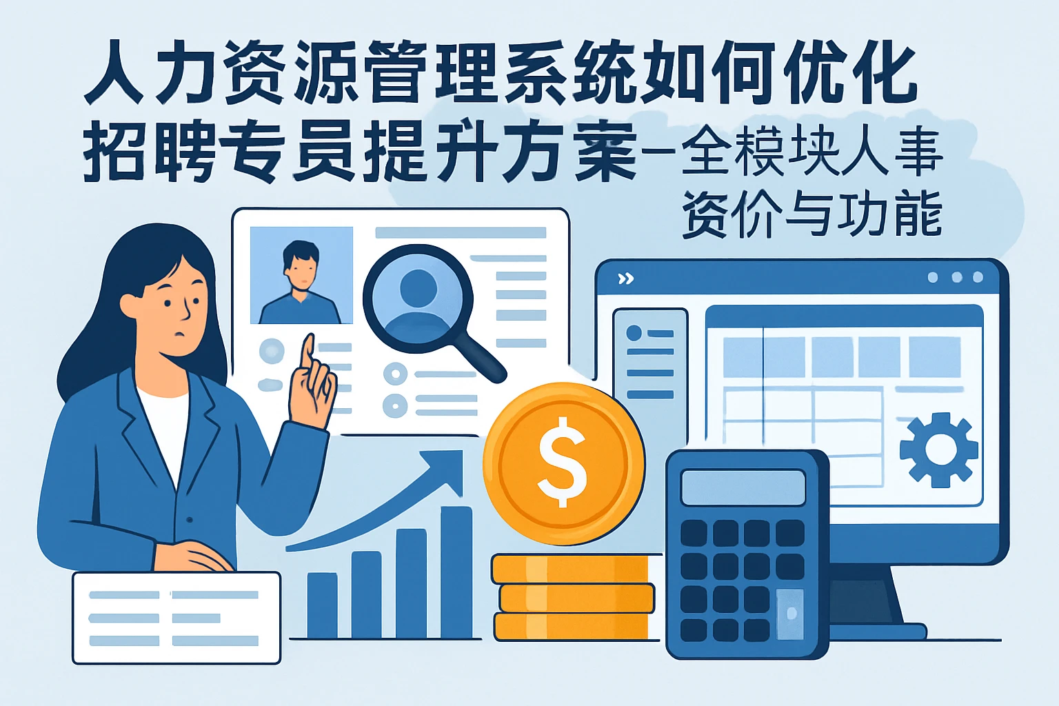 人力资源管理系统如何优化招聘专员提成方案——全模块人事系统价格与功能解析