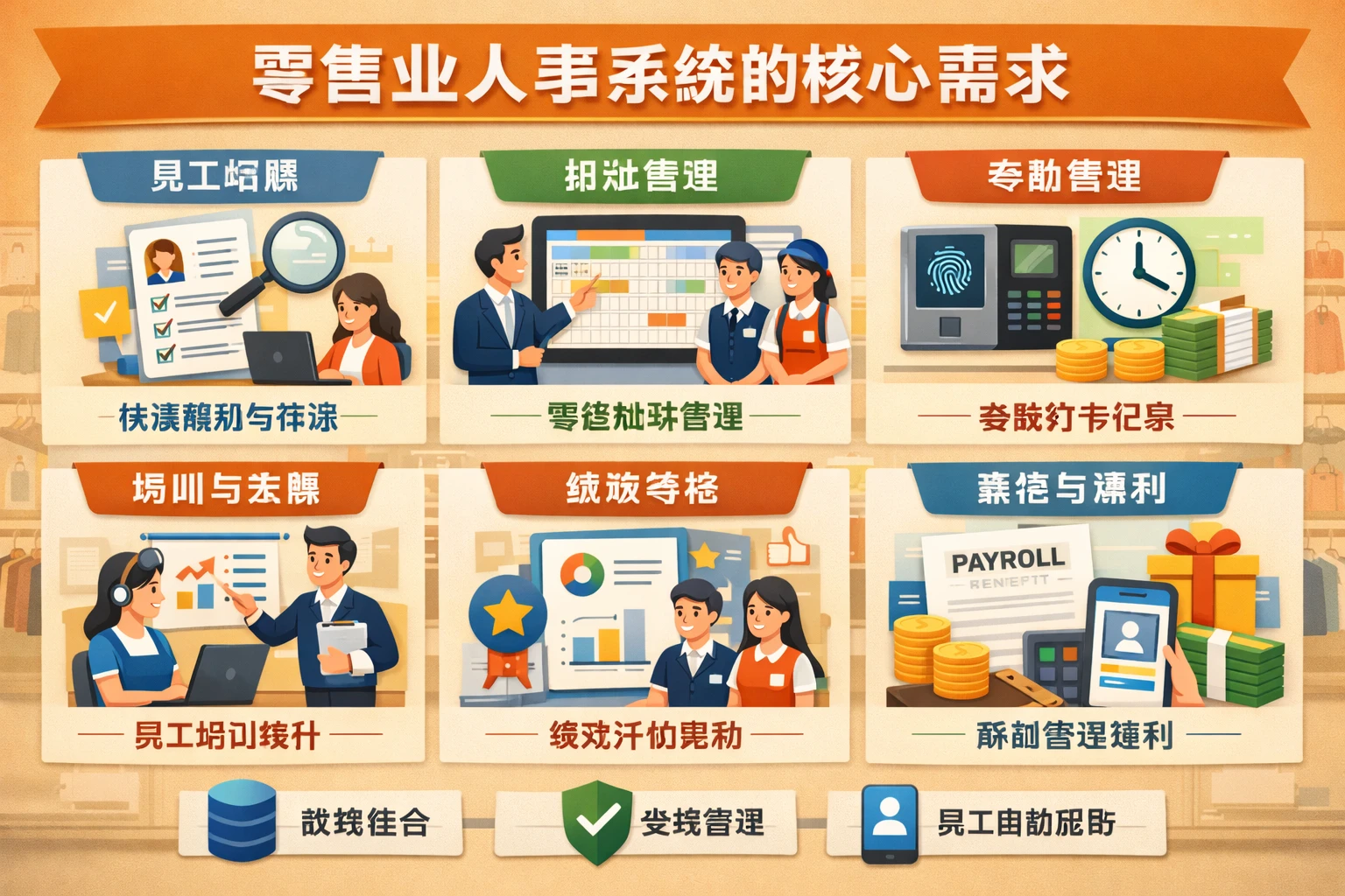 零售业人事系统的核心需求