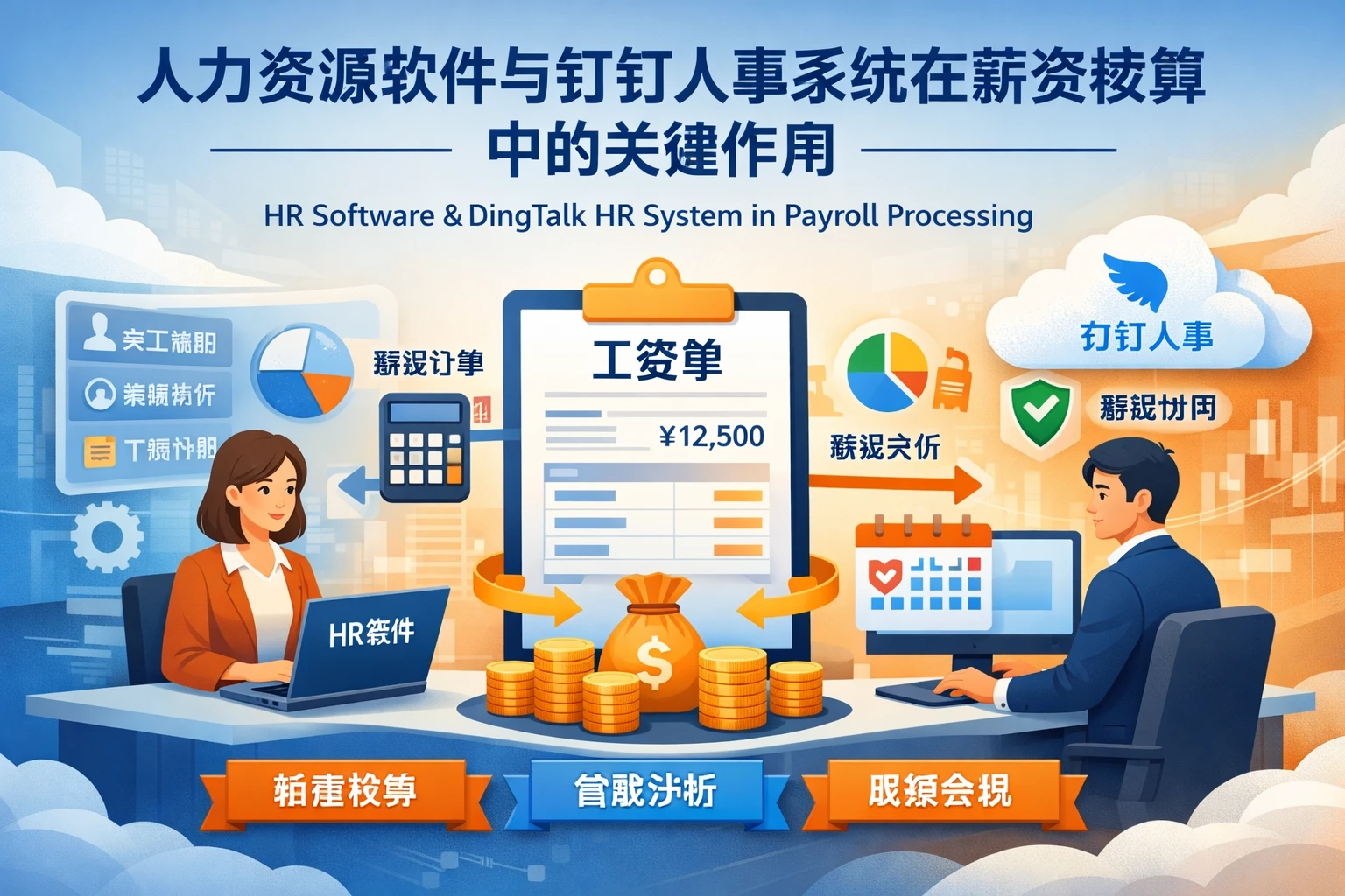 人力资源软件与钉钉人事系统在薪资核算中的关键作用
