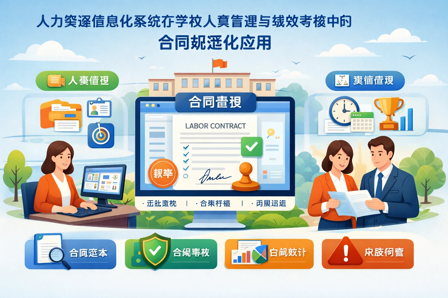 人力资源信息化系统在学校人事管理与绩效考核中的合同规范化应用