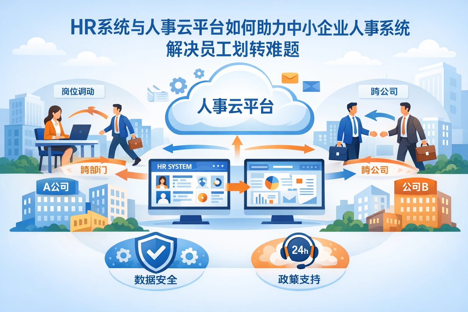 HR系统与人事云平台如何助力中小企业人事系统解决员工划转难题
