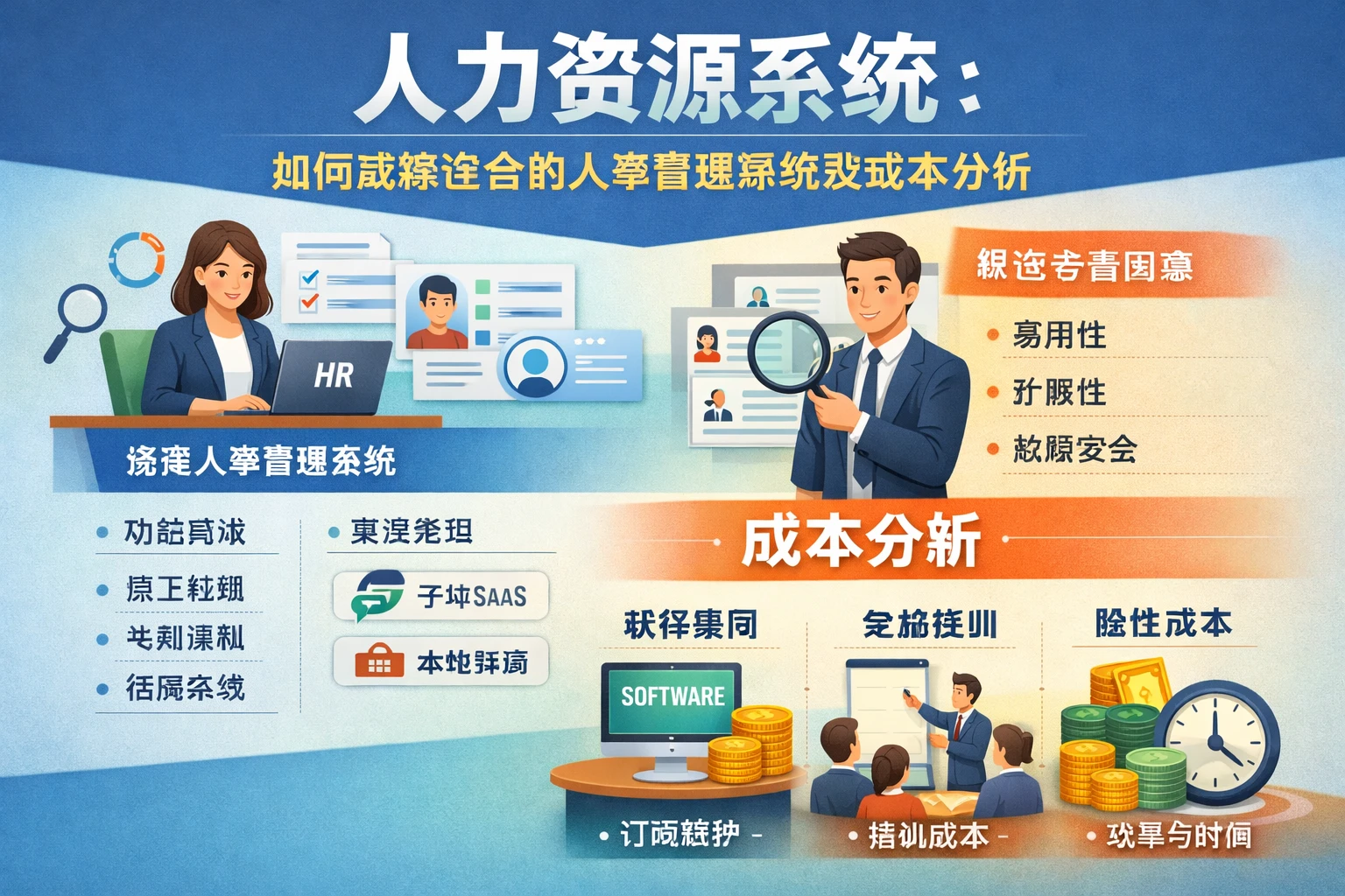 人力资源系统：如何选择适合的人事管理系统及成本分析