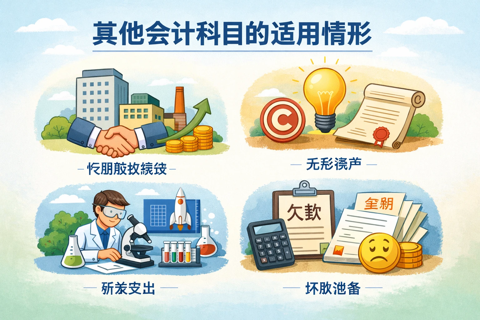 其他会计科目的适用情形