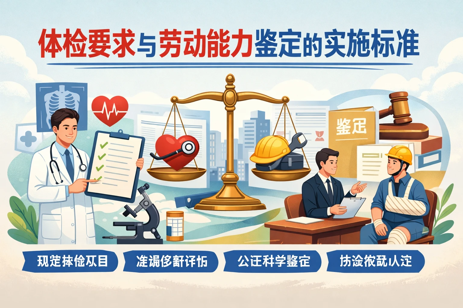 体检要求与劳动能力鉴定的实施标准