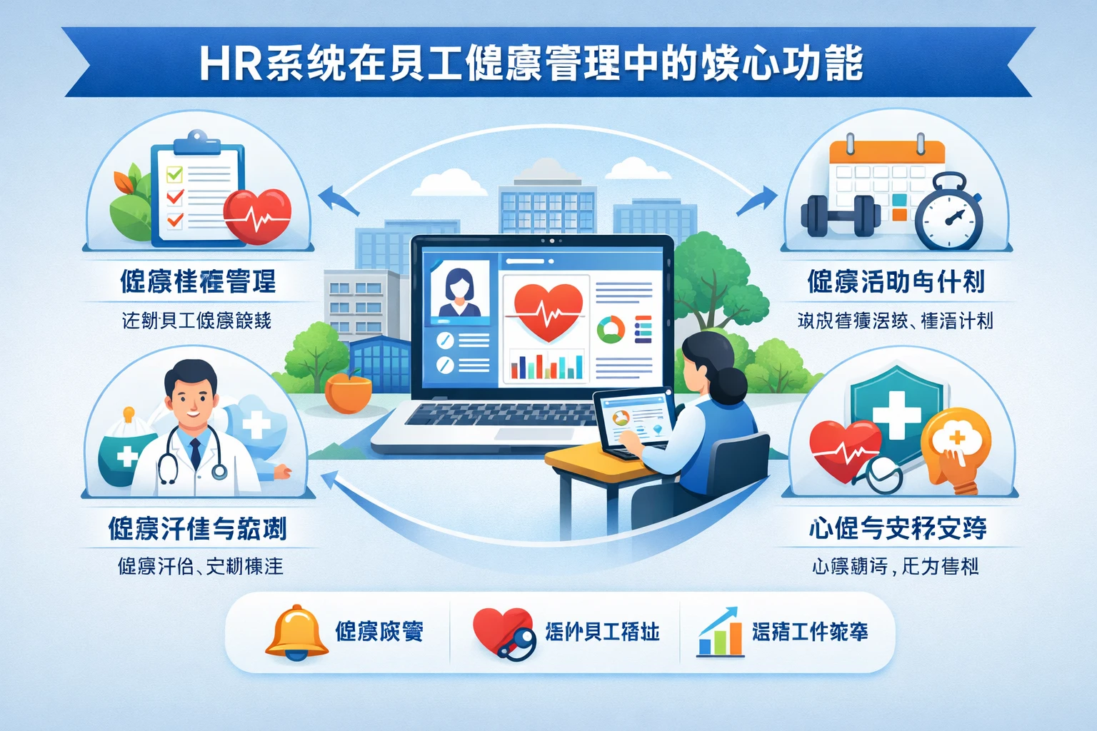 HR系统在员工健康管理中的核心功能