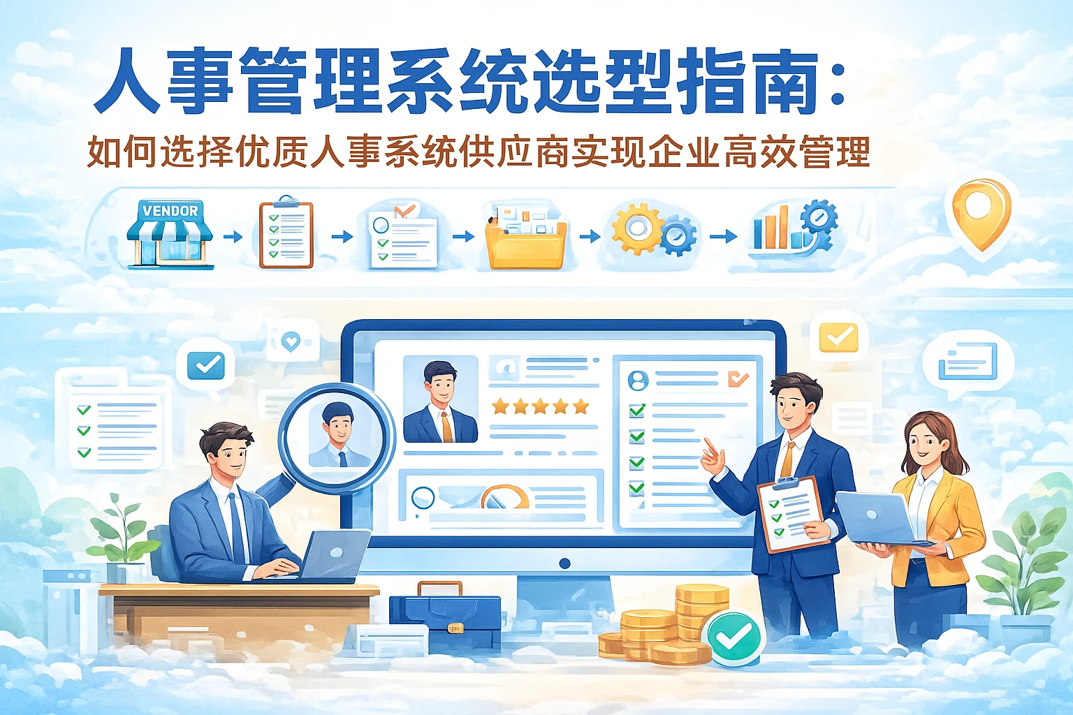 人事管理系统选型指南：如何选择优质人事系统供应商实现企业高效管理