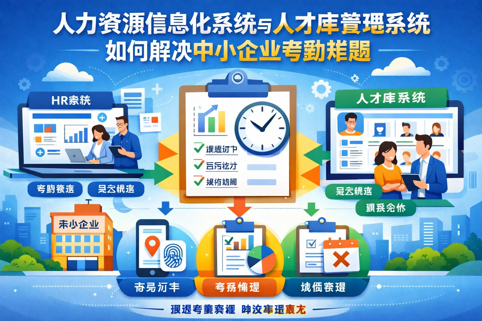 人力资源信息化系统与人才库管理系统如何解决中小企业考勤难题