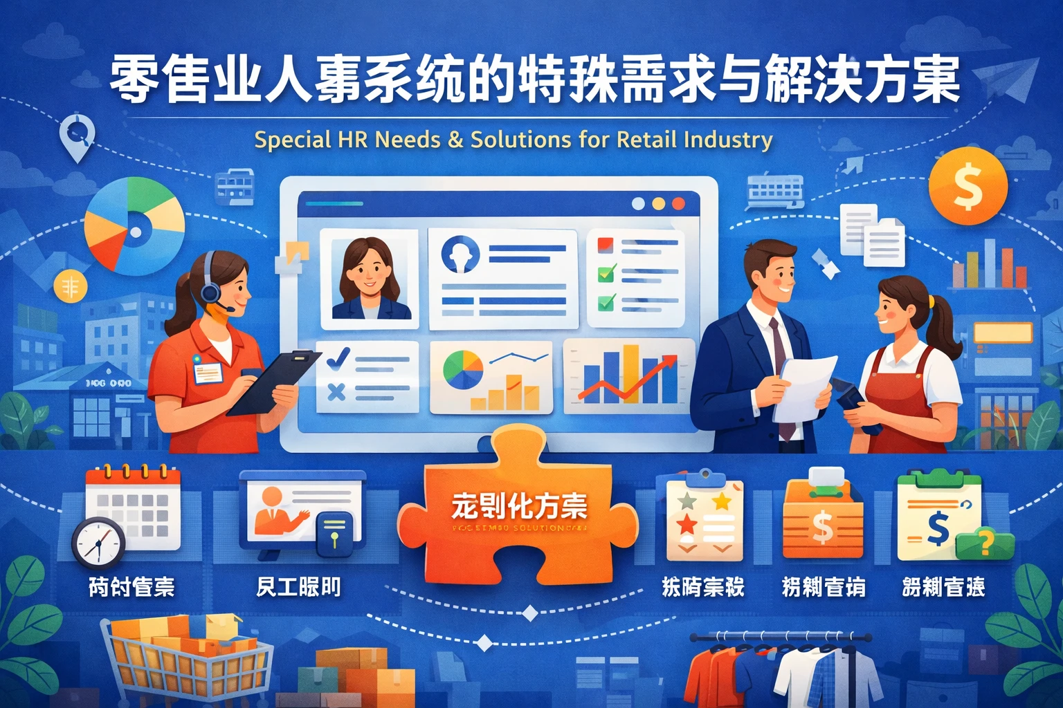 零售业人事系统的特殊需求与解决方案