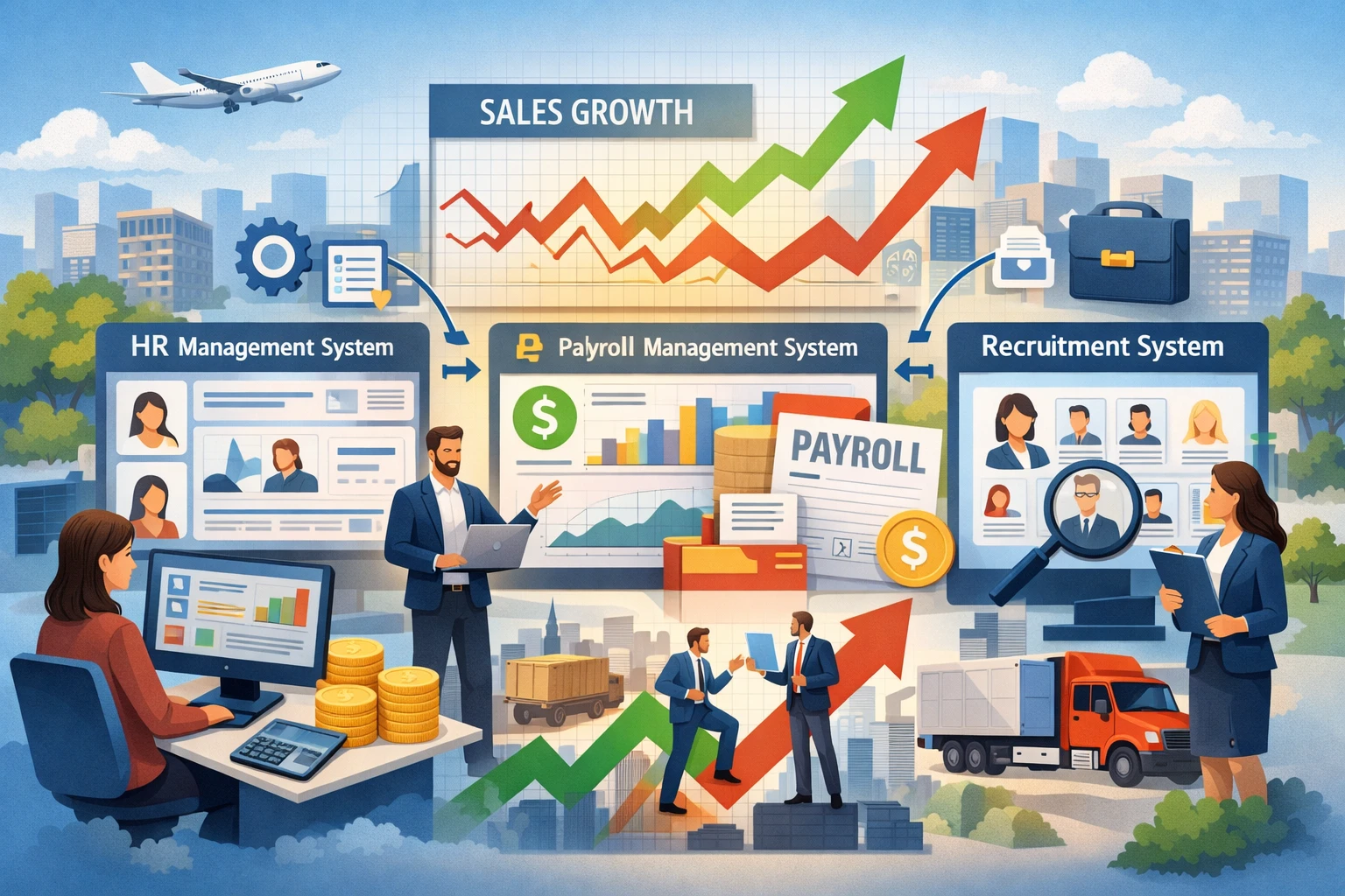 优化人事管理系统、薪酬管理系统与招聘管理软件，助力企业应对销售波动挑战