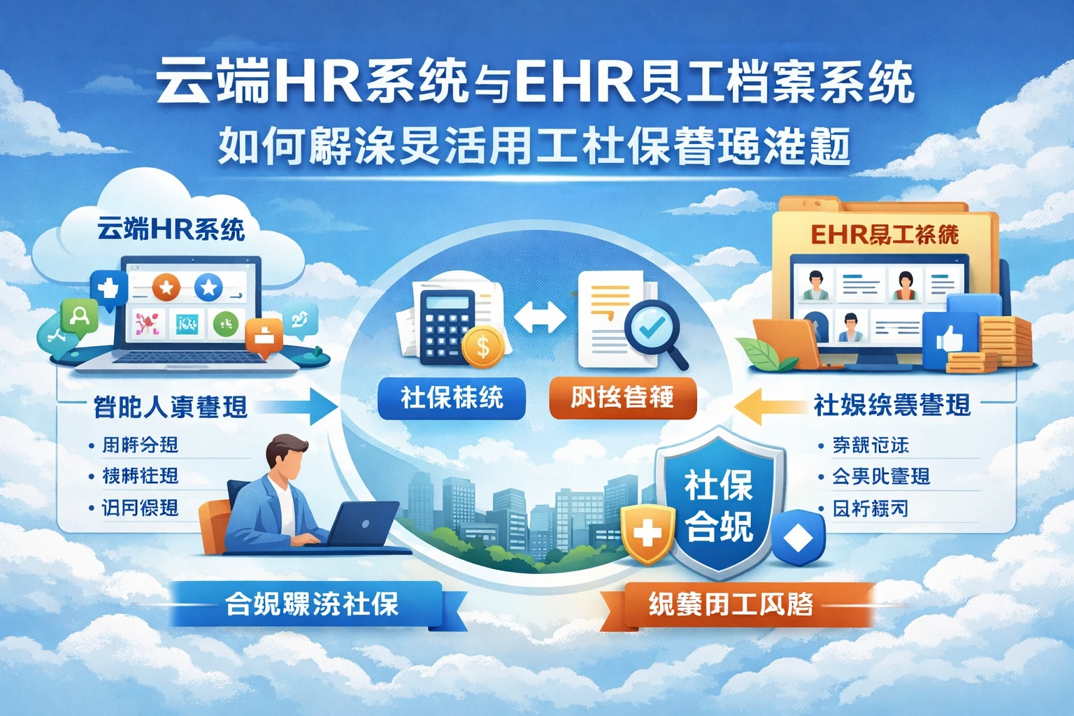 云端HR系统与EHR员工档案系统如何解决灵活用工社保管理难题