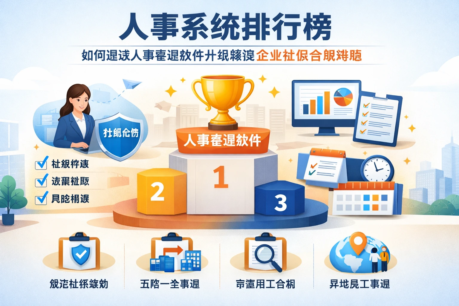 人事系统排行榜：如何通过人事管理软件升级解决企业社保合规难题