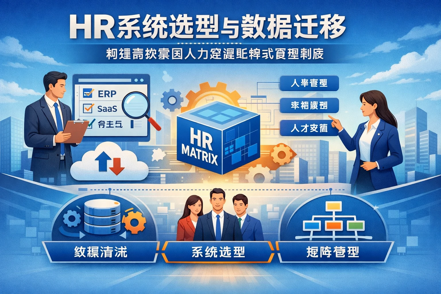 HR系统选型与数据迁移：构建高效集团人力资源矩阵式管理制度