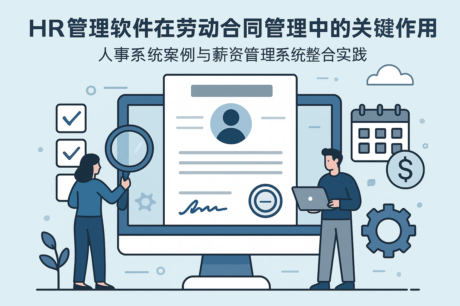 HR管理软件在劳动合同管理中的关键作用：人事系统案例与薪资管理系统整合实践