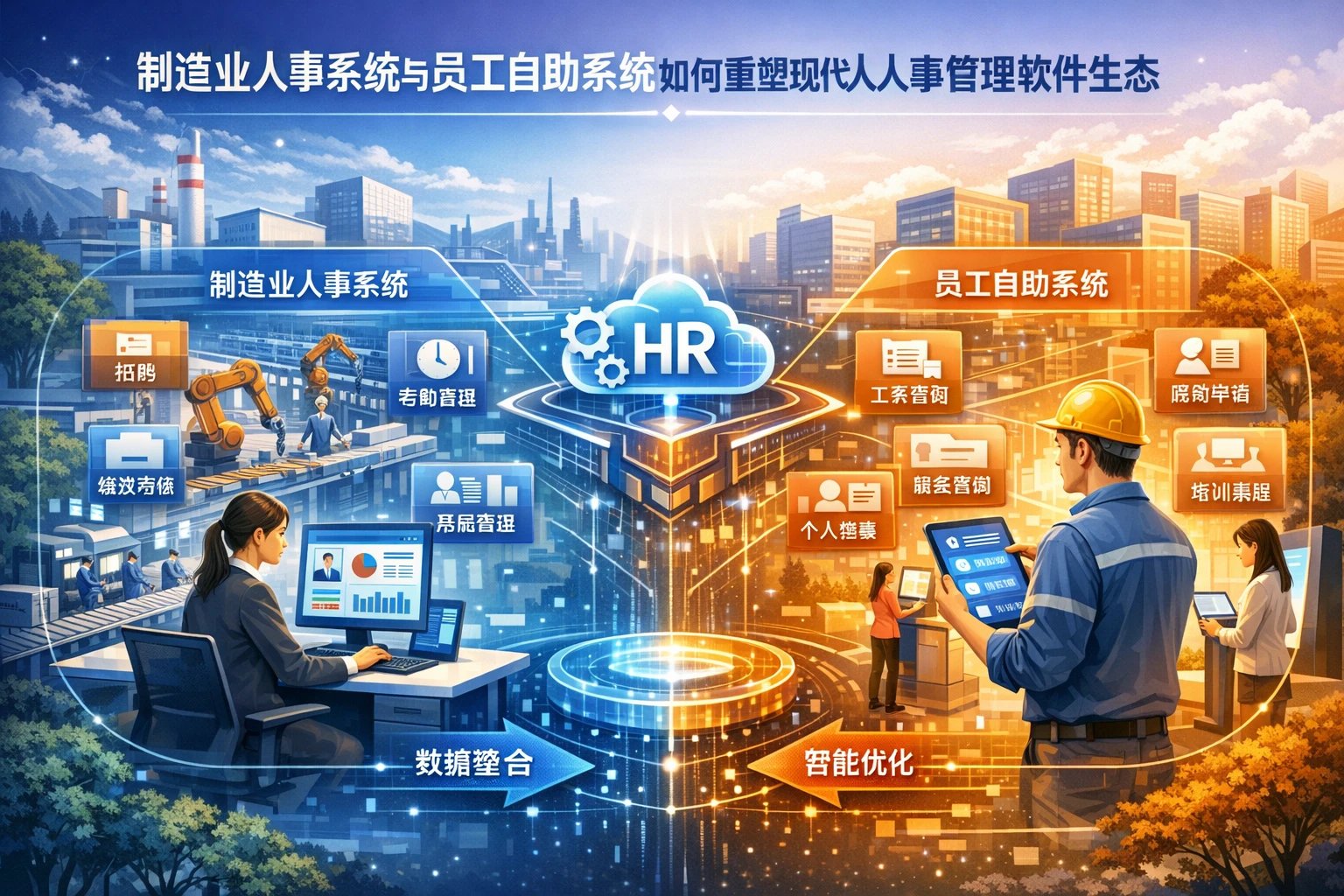 制造业人事系统与员工自助系统如何重塑现代人事管理软件生态