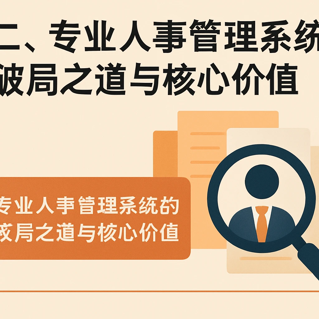 二、专业人事管理系统的破局之道与核心价值