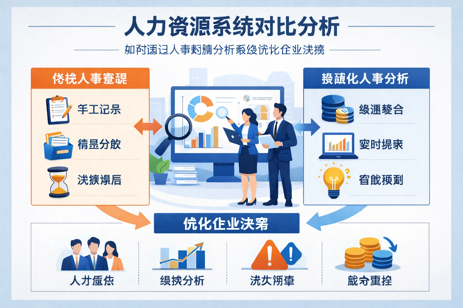 人力资源系统对比分析：如何通过人事数据分析系统优化企业决策