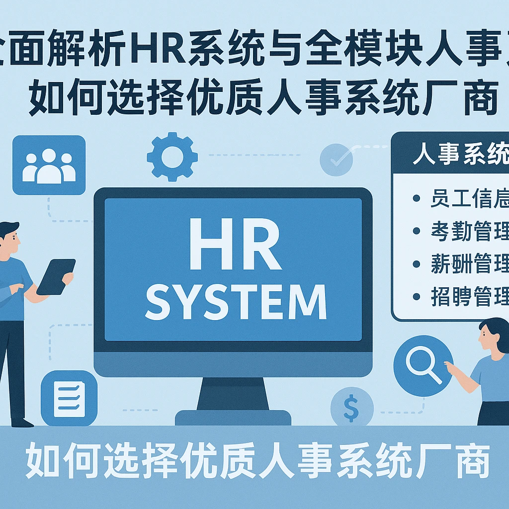 全面解析HR系统与全模块人事系统:如何选择优质人事系统厂商