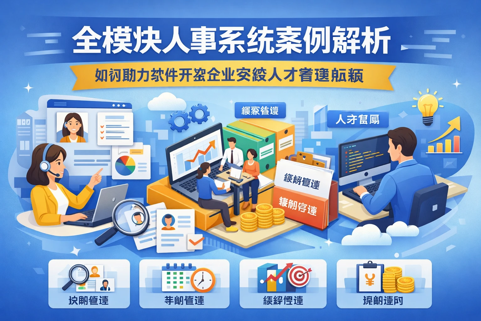 全模块人事系统案例解析:如何助力软件开发企业突破人才管理瓶颈