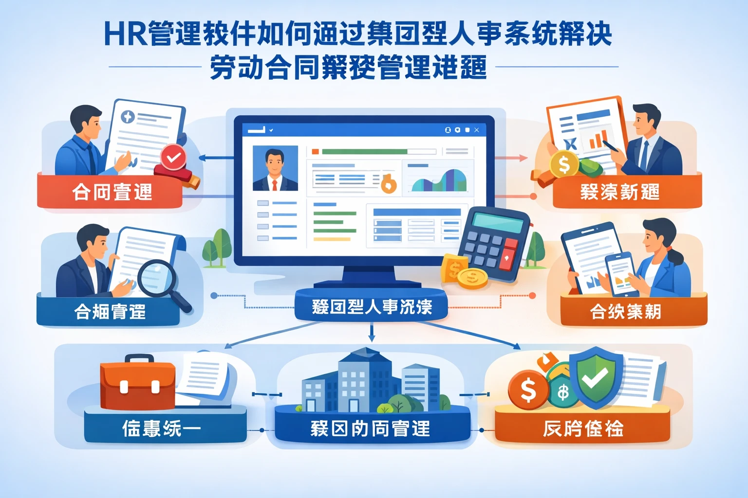 HR管理软件如何通过集团型人事系统解决劳动合同薪资管理难题