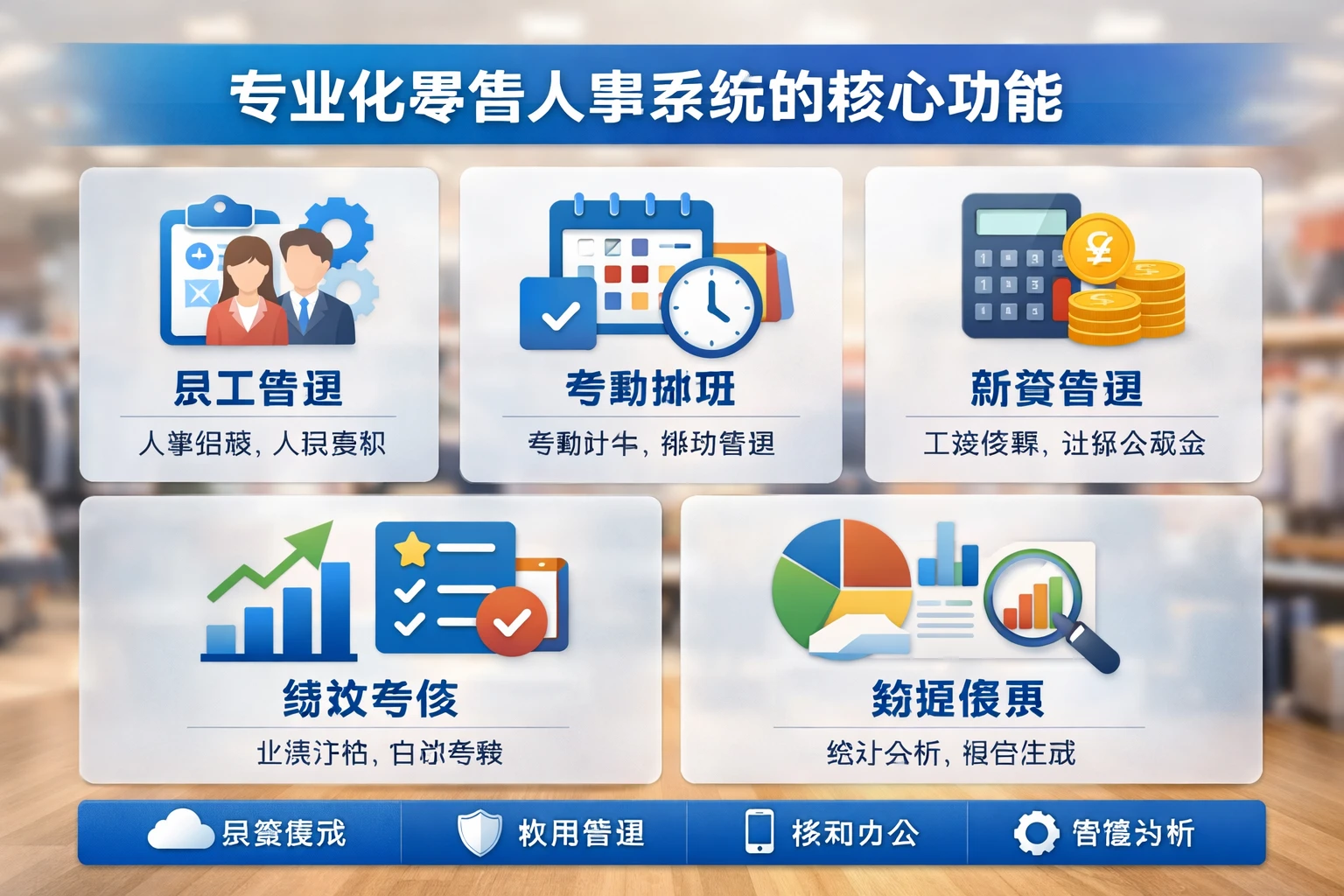 专业化零售人事系统的核心功能