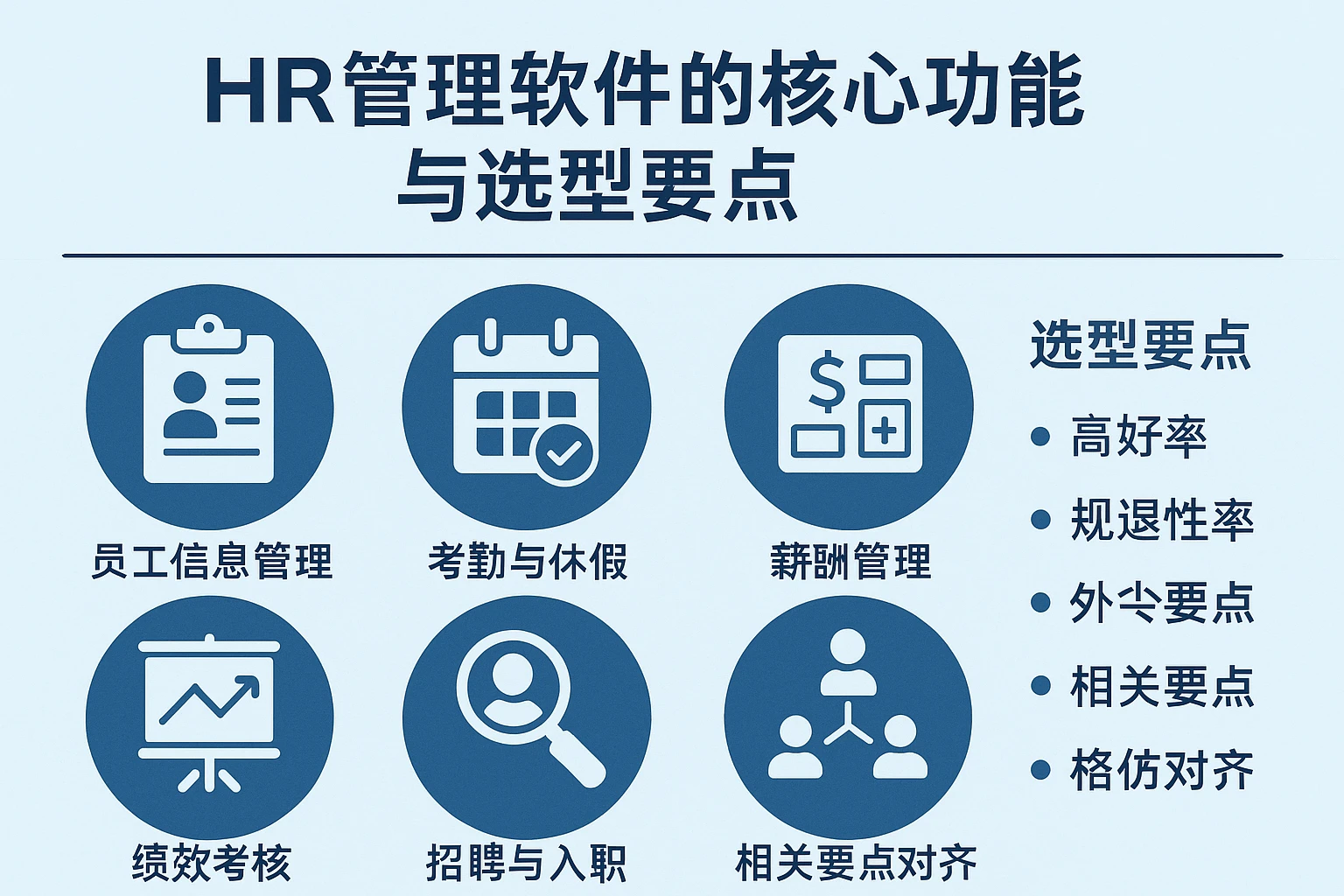 HR管理软件的核心功能与选型要点