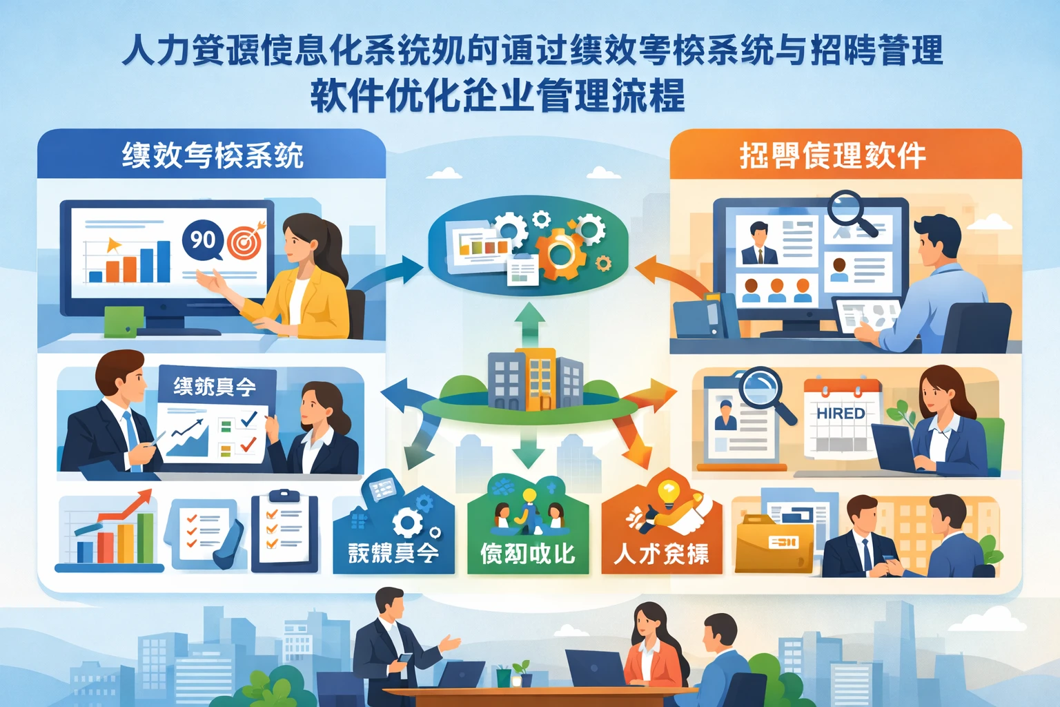 人力资源信息化系统如何通过绩效考核系统与招聘管理软件优化企业管理流程