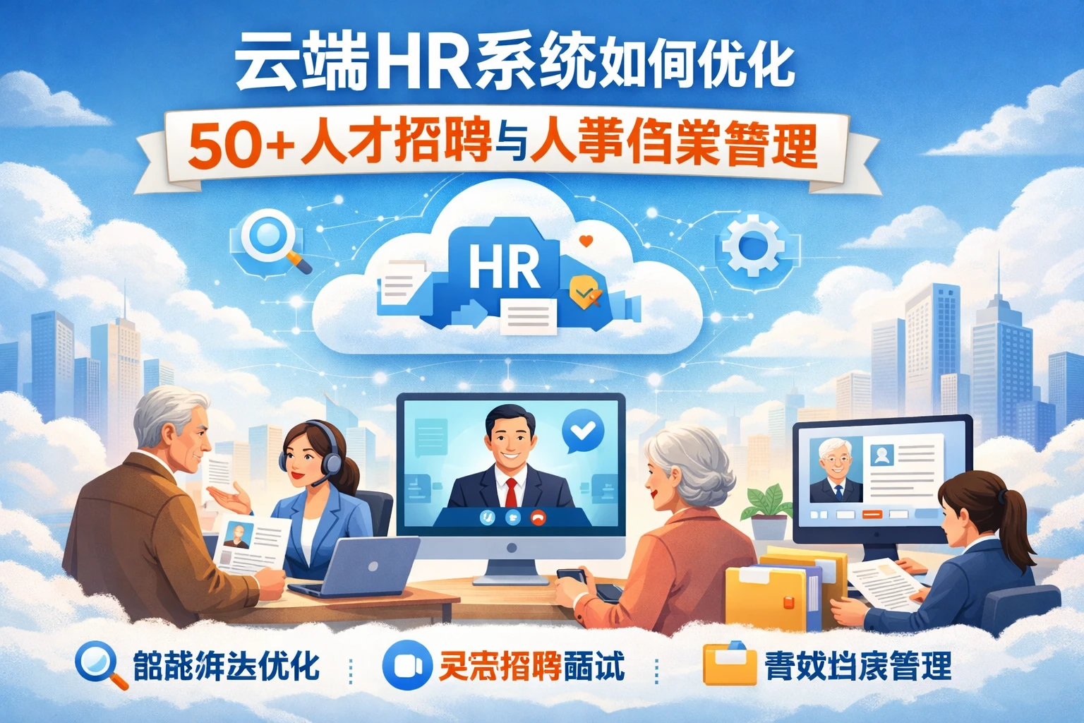 云端HR系统如何优化50+人才招聘与人事档案管理