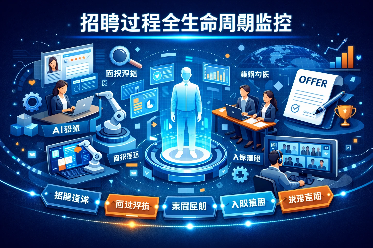 招聘过程全生命周期监控