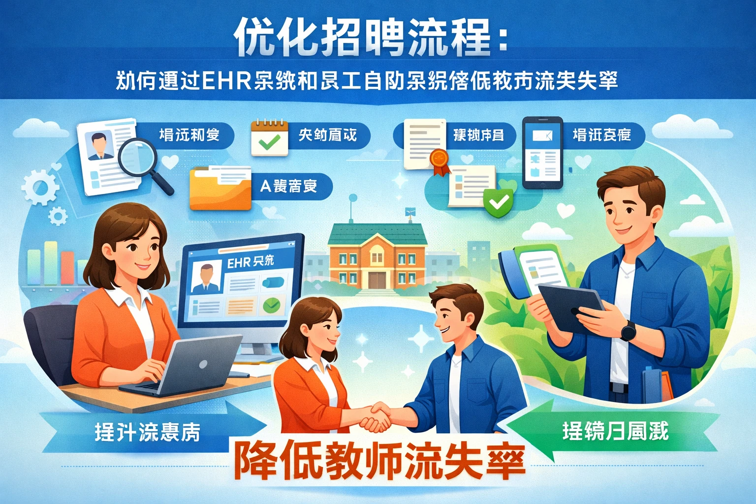 优化招聘流程：如何通过EHR系统和员工自助系统降低教师流失率
