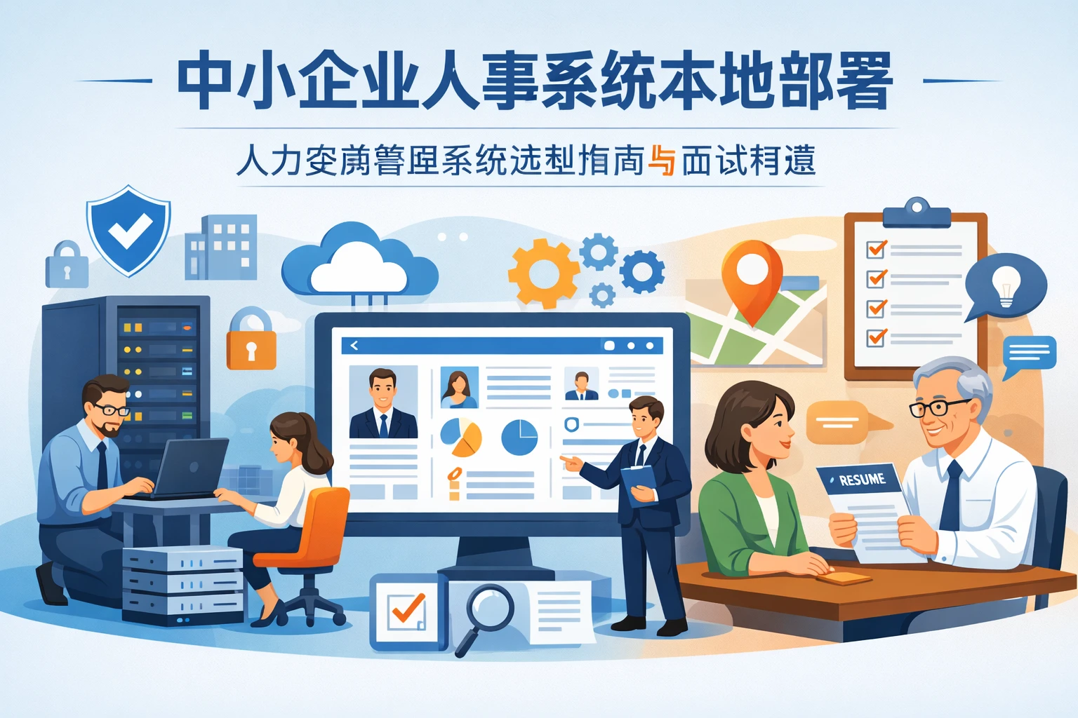 中小企业人事系统本地部署:人力资源管理系统选型指南与面试智慧