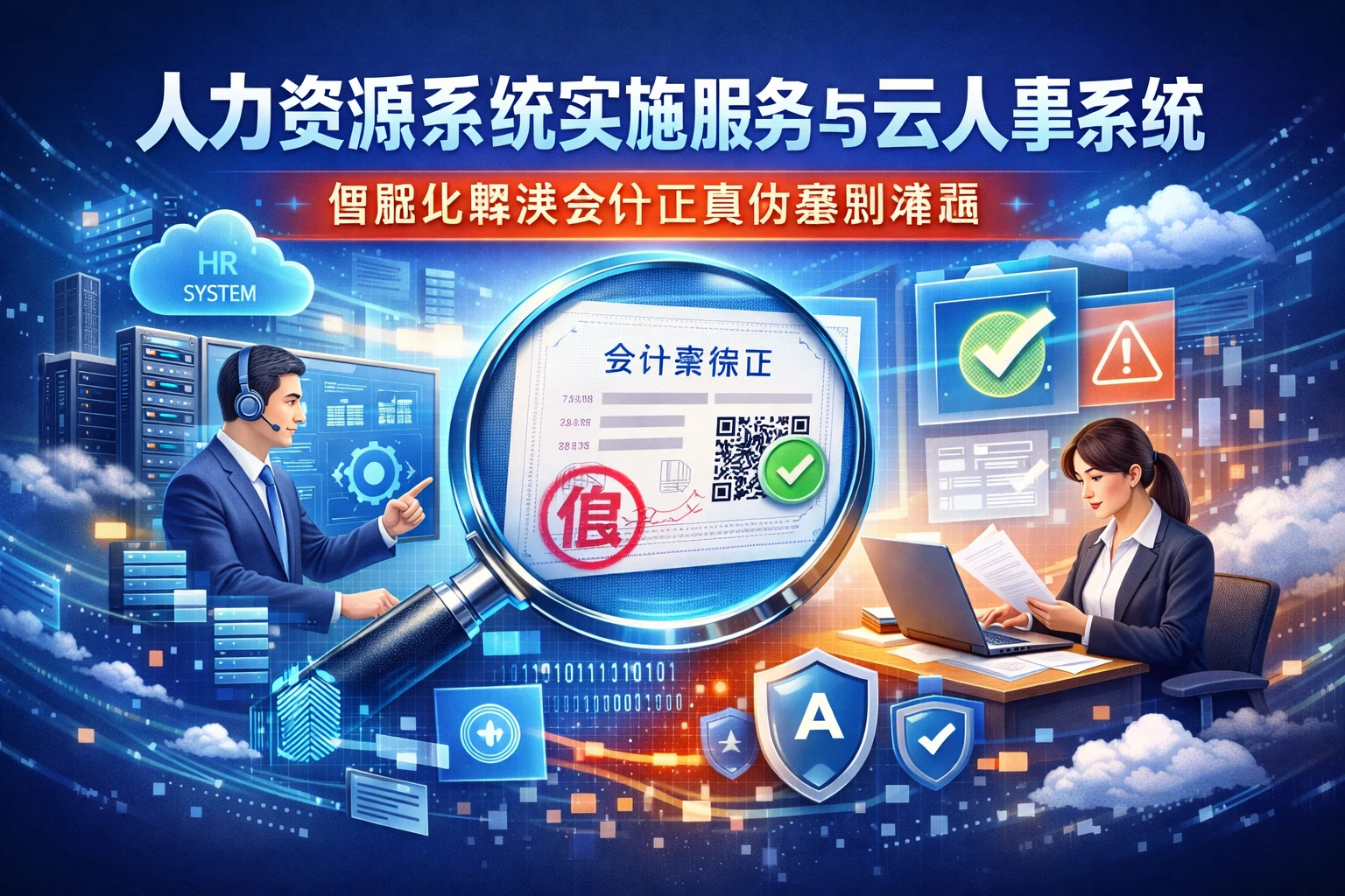 人力资源系统实施服务与云人事系统：智能化解决会计证真伪鉴别难题
