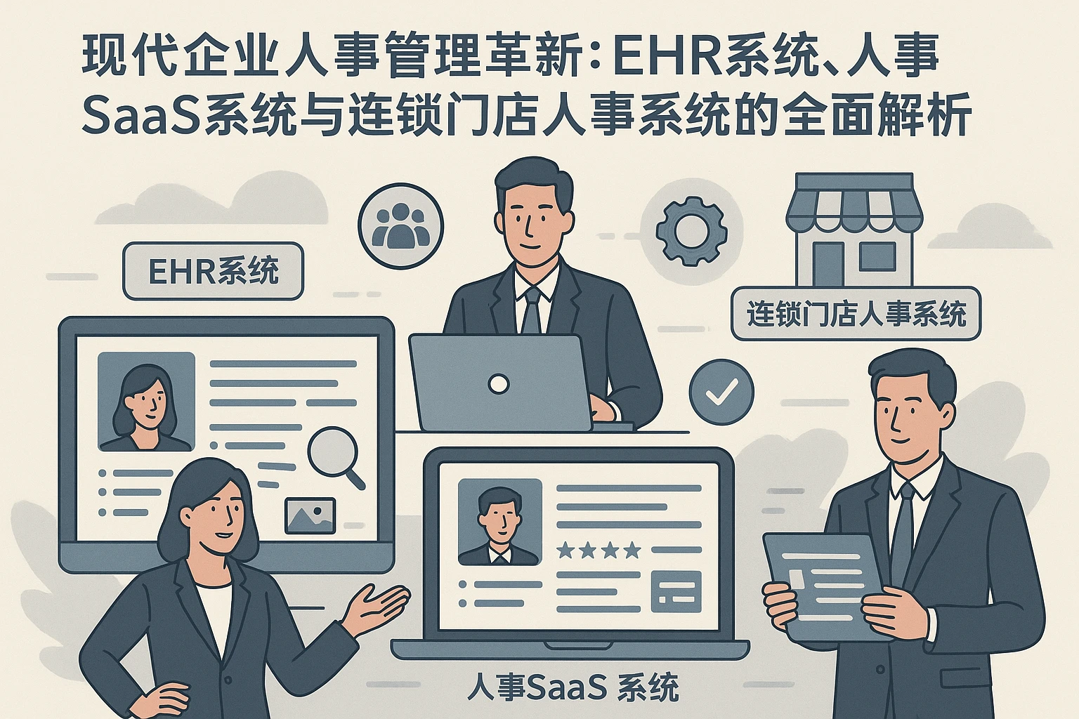 现代企业人事管理革新：EHR系统、人事SaaS系统与连锁门店人事系统的全面解析