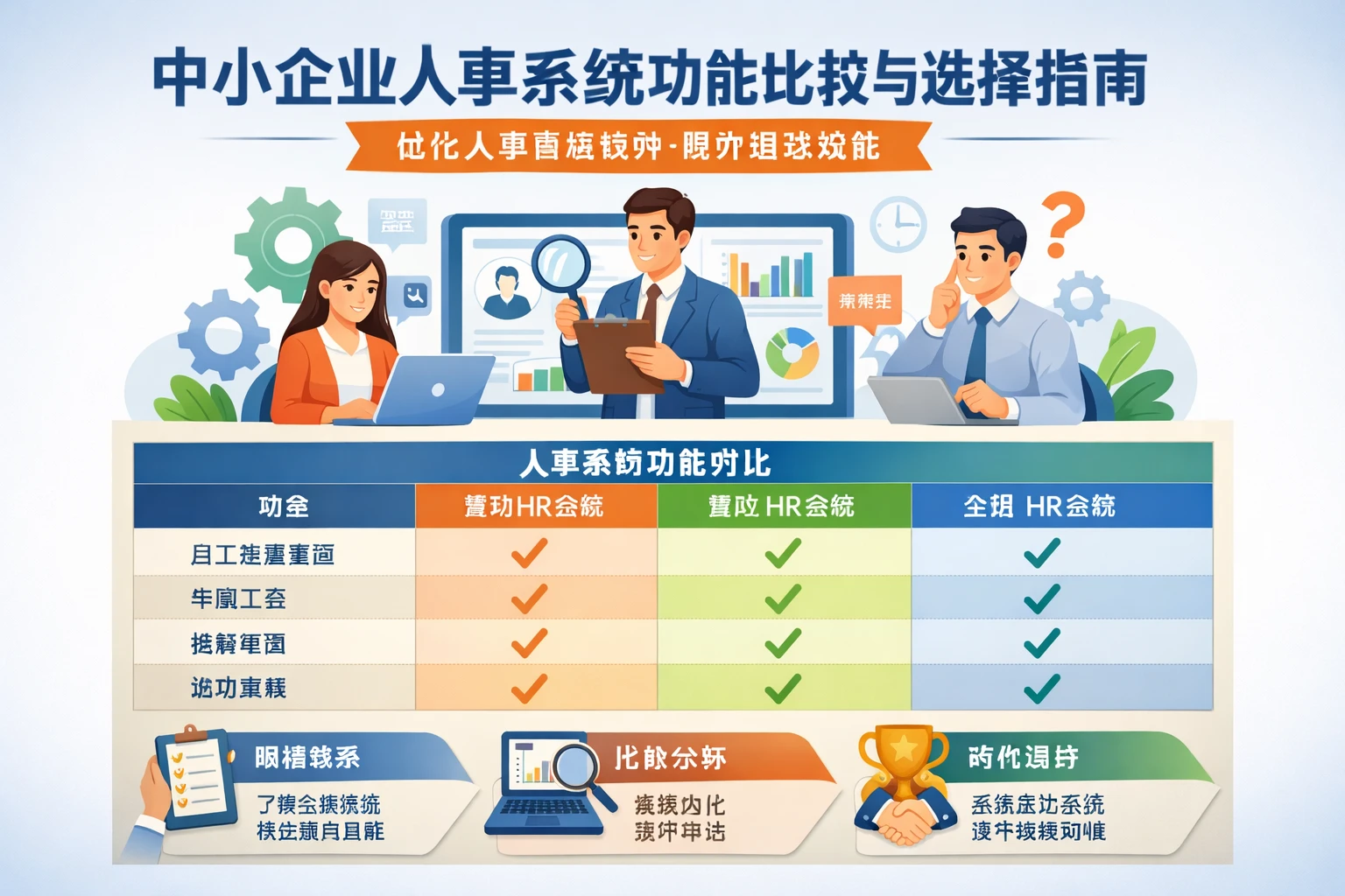 中小企业人事系统功能比较与选择指南:优化人事管理软件提升组织效能
