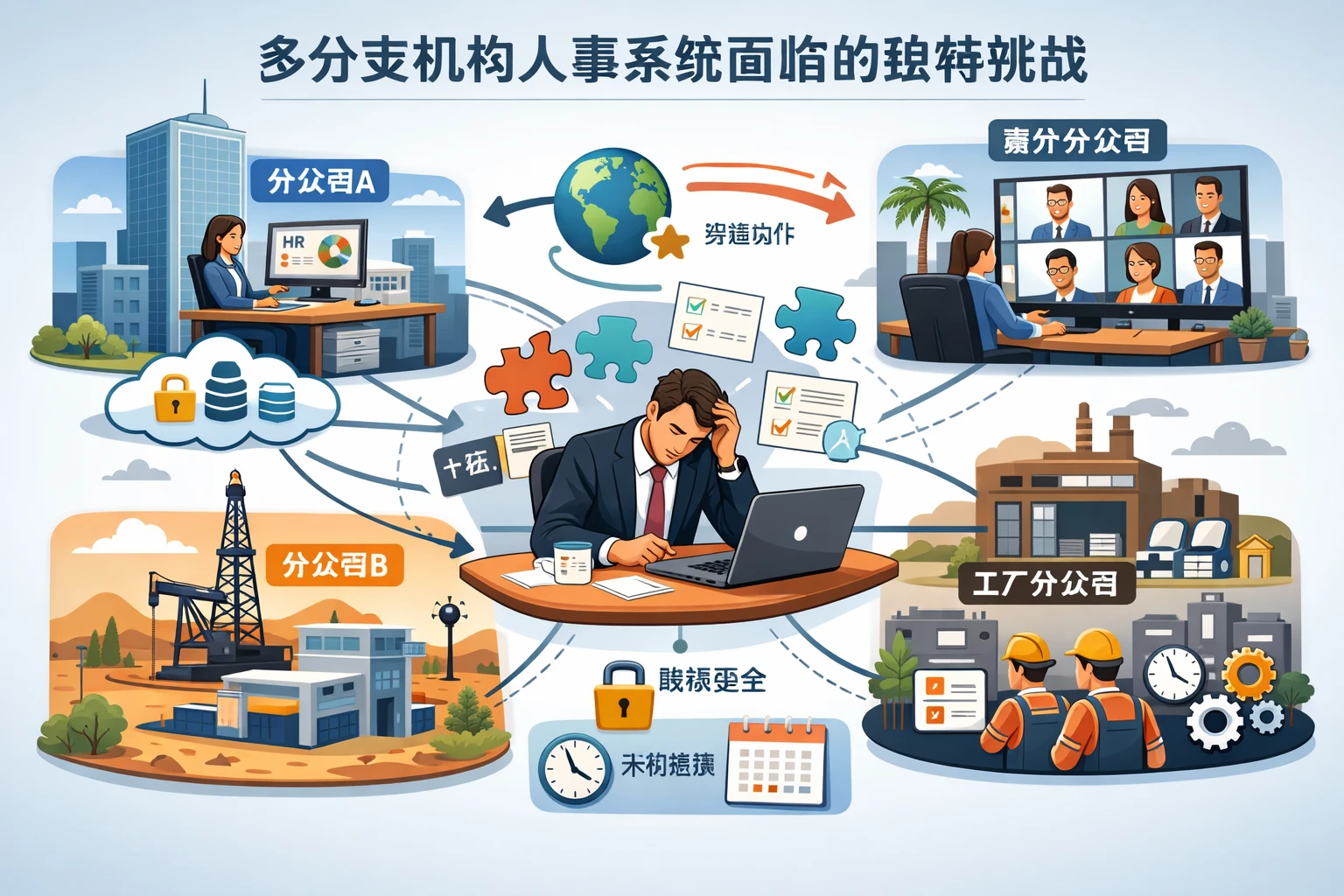 多分支机构人事系统面临的独特挑战