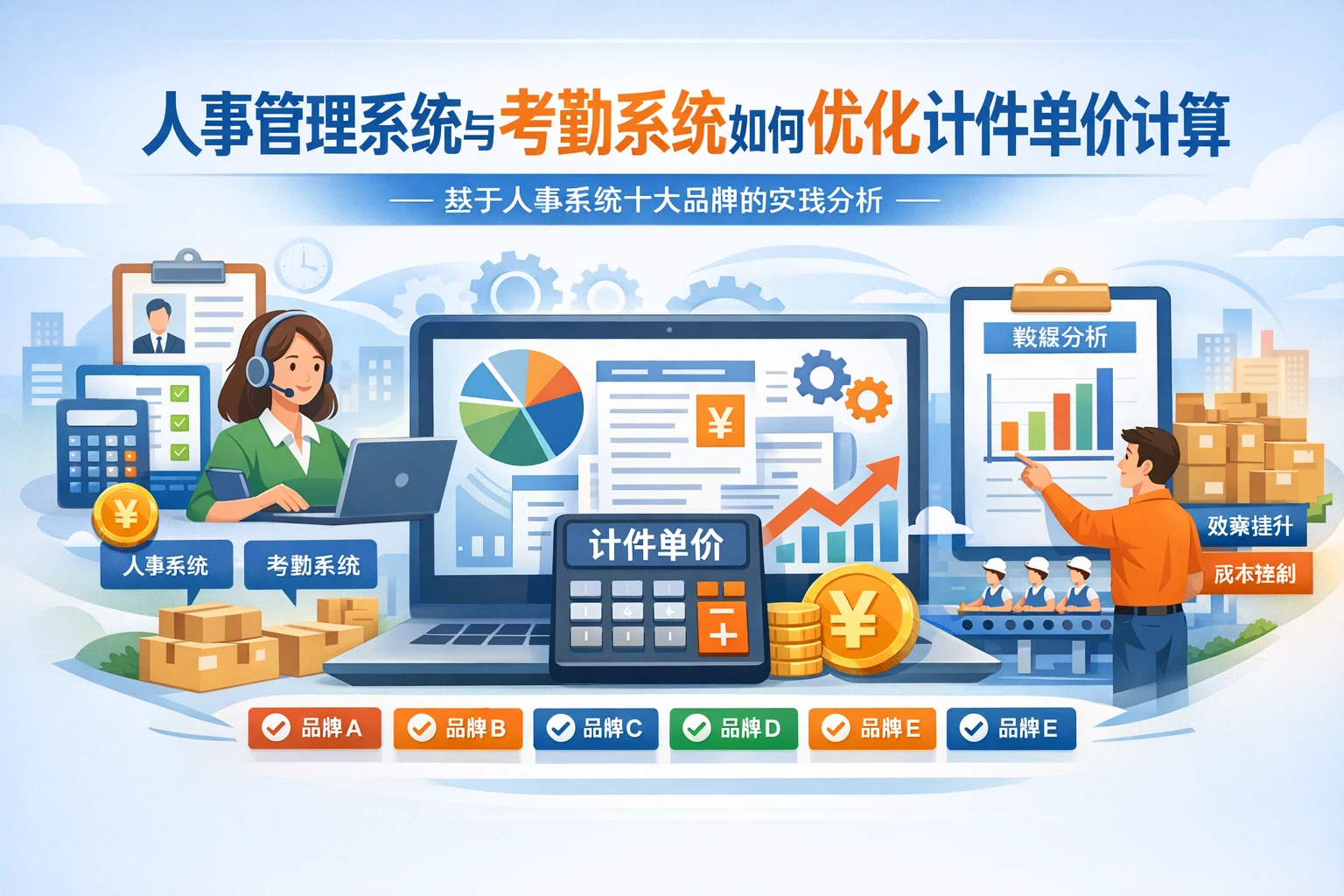 人事管理系统与考勤系统如何优化计件单价计算——基于人事系统十大品牌的实践分析