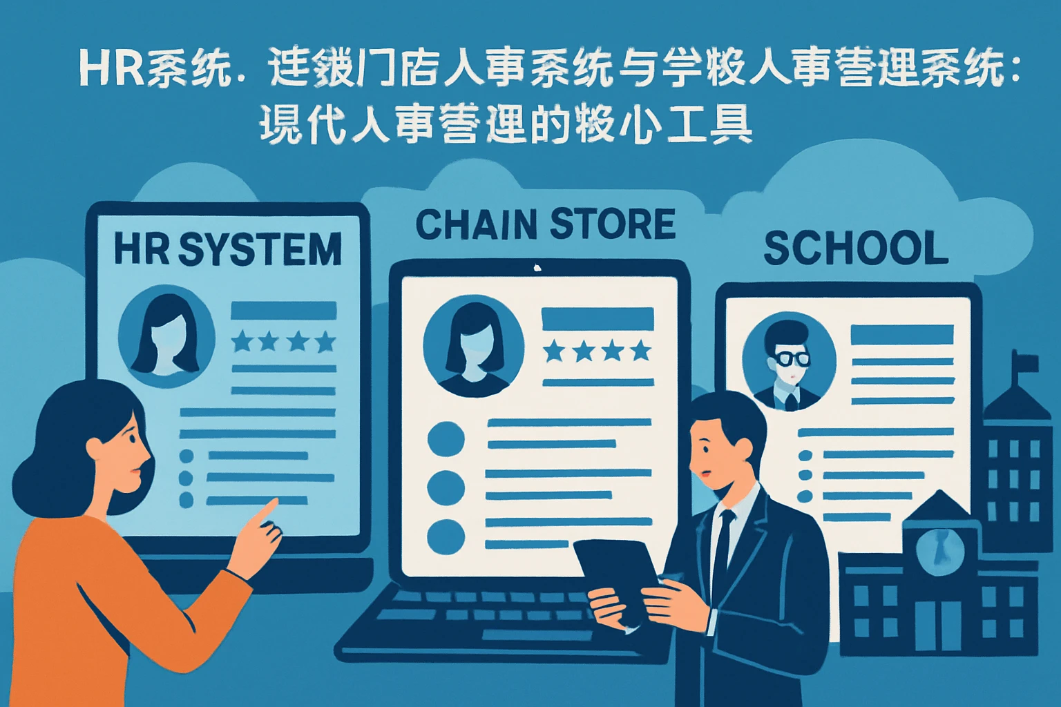 HR系统、连锁门店人事系统与学校人事管理系统：现代人事管理的核心工具